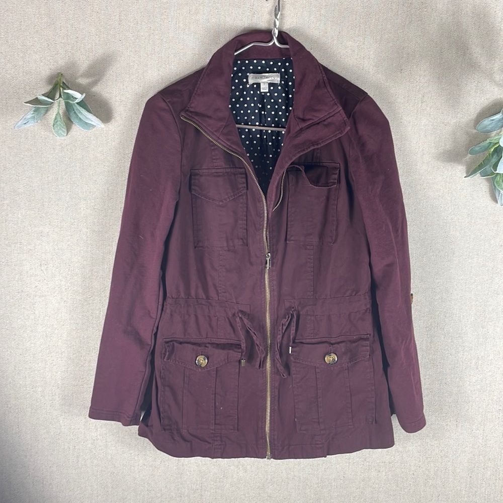 41 Hawthorn > Maroon Utility Jacket > Extra Small